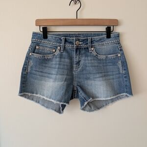 Shyanne Womens 28 Jean Shorts Denim Cut Offs Western Bohemian Classic Summer